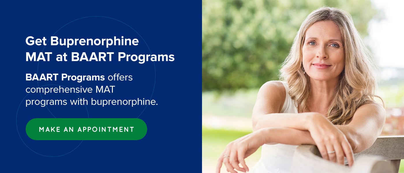 Get Buprenorphine MAT at BAART Programs